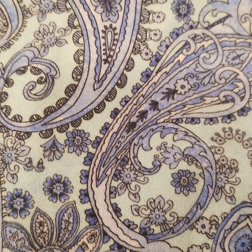 💕FRANKIE'S💕 Honey One Shoulder Cheeky Swimsuit ~ Blue Paisley L Large NWT